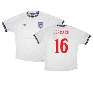 England 1999-01 Home Shirt (Fair) (Gerrard 16)_0