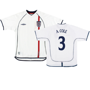 England 2001-03 Home Shirt (M) (Very Good) (A. Cole 3)_0