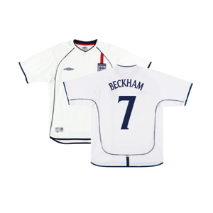 England 2001-03 Home Shirt (XL) (Fair) (Beckham 7)_0