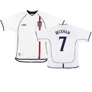 England 2001-03 Home Shirt (L) (Good) (Beckham 7)_0