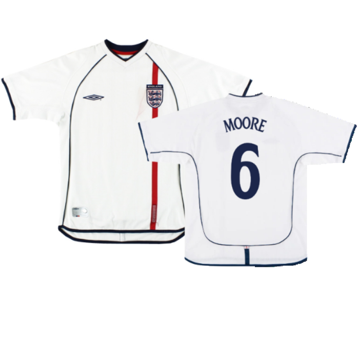 England 2001-03 Home Shirt (XL) (Good) (MOORE 6)