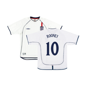 England 2001-03 Home Shirt (XXL) (Excellent) (ROONEY 10)_0