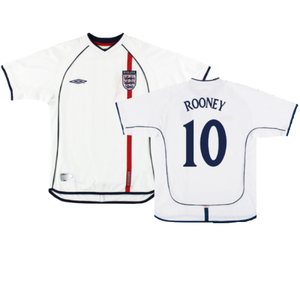 England 2001-03 Home Shirt (L) (Good) (ROONEY 10)_0