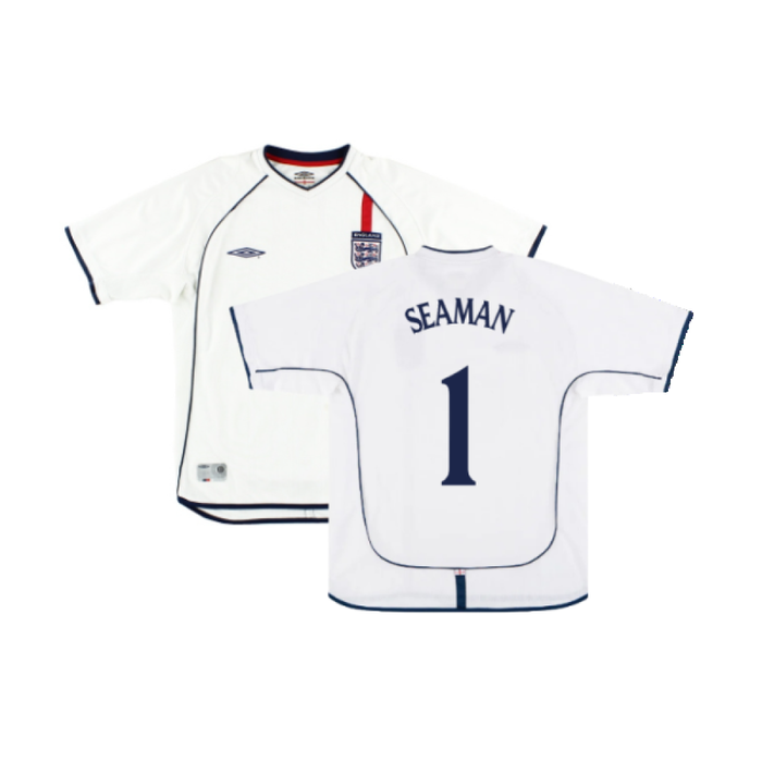 England 2001-03 Home Shirt (Good) (SEAMAN 1)