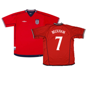 England 2002-04 Away (S) (Excellent) (Beckham 7)_0