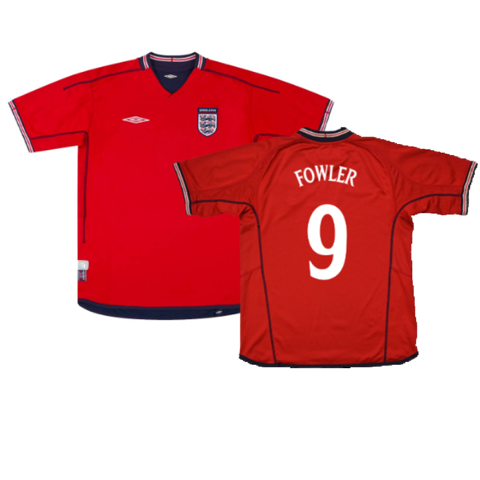 England 2002-04 Away Shirt (XL) (Very Good) (Fowler 9)