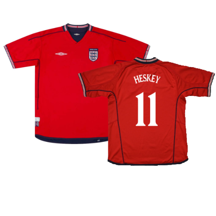 England 2002-04 Away Shirt (M) (Excellent) (Heskey 11)