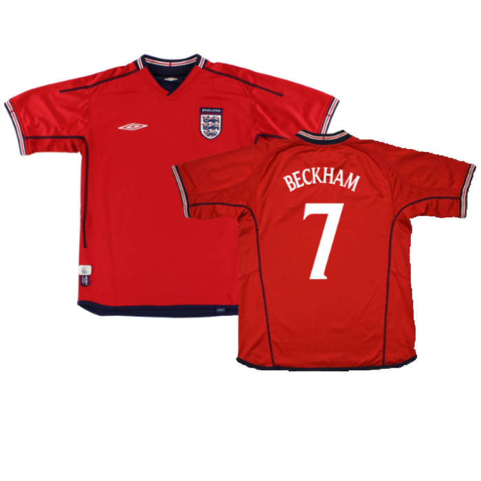 England 2002-04 Away Shirt (XLarge) (Excellent) (Beckham 7)