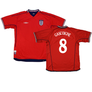 England 2002-04 Away Shirt (XL Boys 13) (Excellent) (GASCOIGNE 8)_0