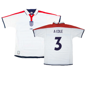 England 2003-05 Home Shirt (XL) (Very Good) (A Cole 3)_0