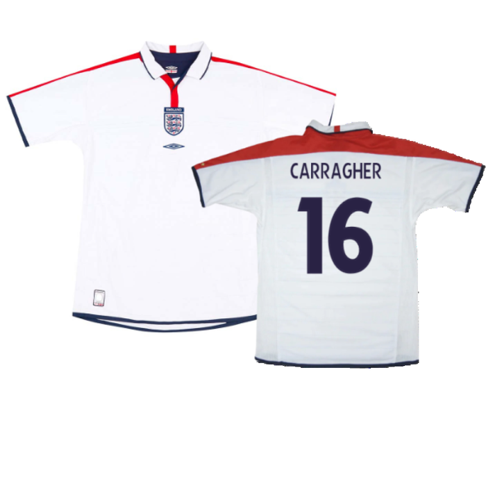 England 2003-05 Home (XL) (Good) (Carragher 16)