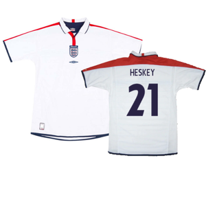 England 2003-05 Home Shirt (XL) (Mint) (Heskey 21)_0