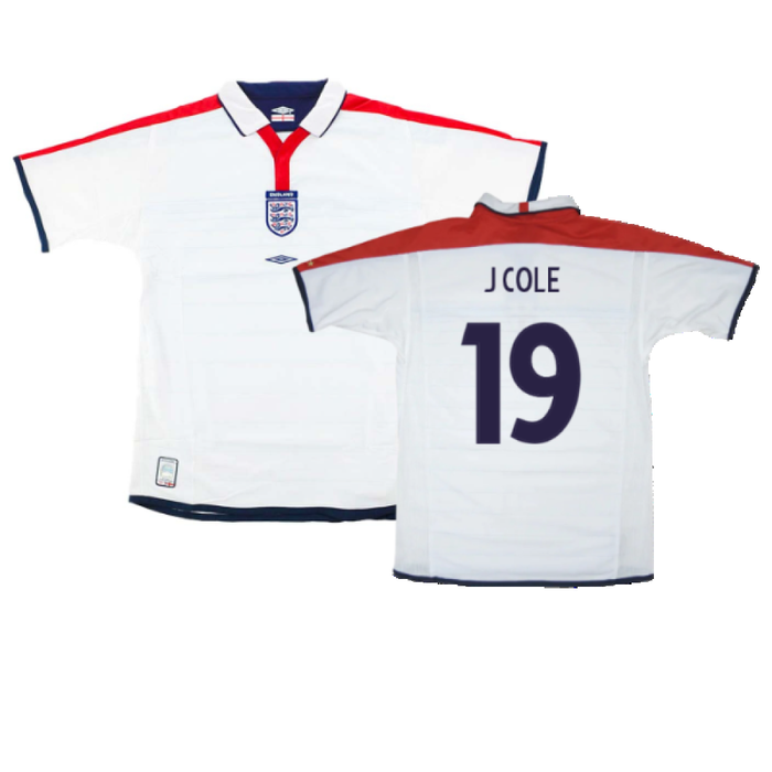 England 2003-05 Home (XL) (Excellent) (J Cole 19)