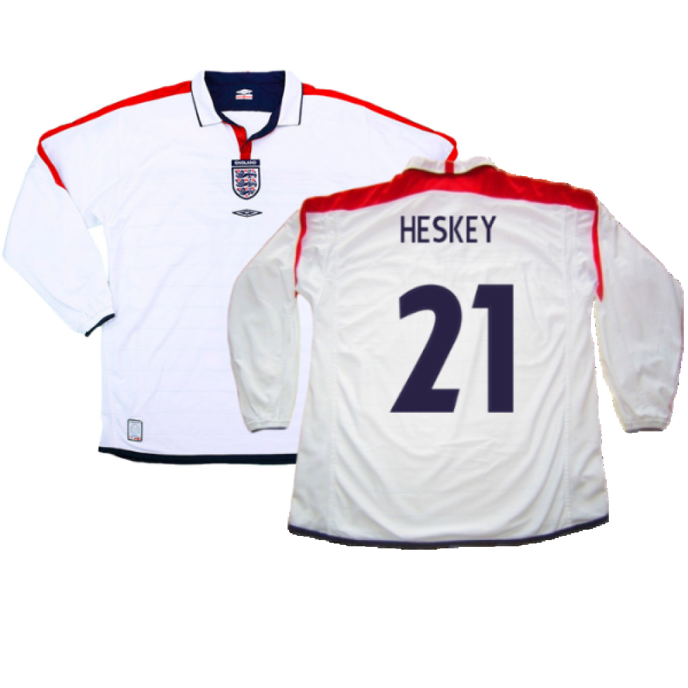England 2003-05 Home L/S (M) (Excellent) (Heskey 21)_0