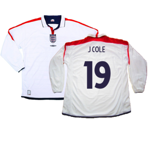 England 2003-05 Home L/S Shirt (M) (Excellent) (J Cole 19)_0