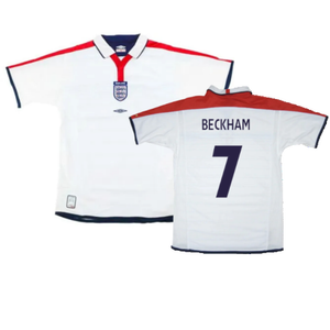 England 2003-05 Home Shirt (XXL) (Very Good) (Beckham 7)_0