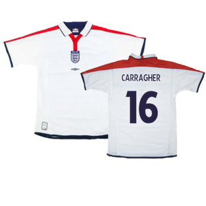 England 2003-05 Home Shirt (XXL) (Very Good) (Carragher 16)_0