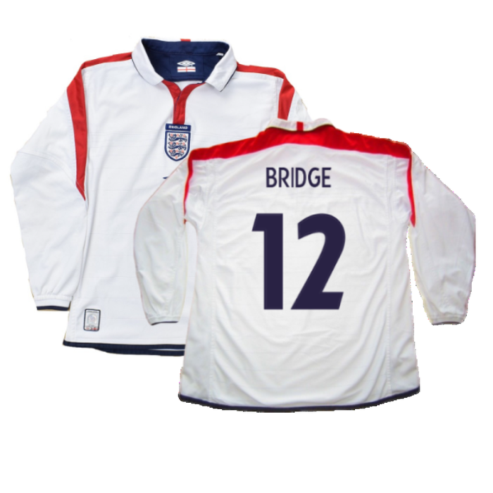 England 2003-05 Long Sleeved Home Shirt (L) (Excellent) (Bridge 12)