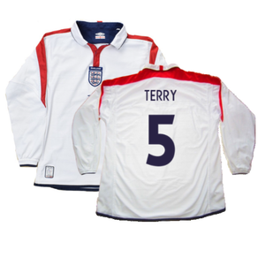 England 2003-05 Long Sleeved Home Shirt (L) (Excellent) (Terry 5)_0