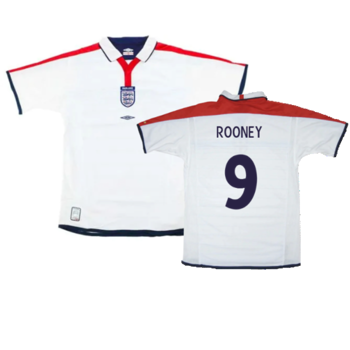 England 2003-05 Home Shirt (M) (Excellent) (Rooney 9)