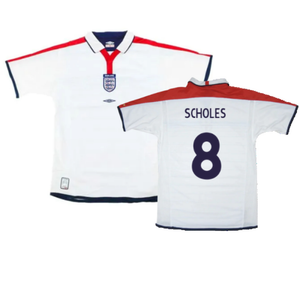 England 2003-05 Home Shirt (M) (Very Good) (Scholes 8)_0