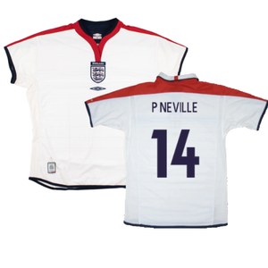 England 2003-05 Home Shirt (Women\\\'s 16) (Excellent) (P Neville 14)_0