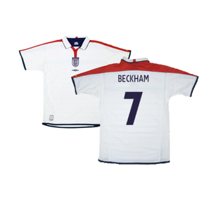 England 2003-05 Home Shirt (L) (Excellent) (Beckham 7)_0