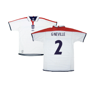 England 2004-05 Home Shirt (Good) (G Neville 2)_0