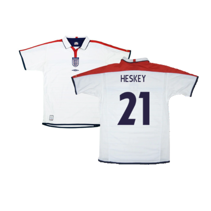 England 2004-05 Home Shirt (Good) (Heskey 21)