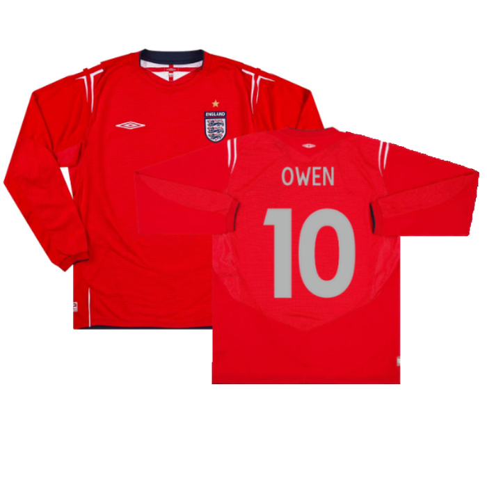 England 2004-06 Away L/S (L) (Excellent) (Owen 10)