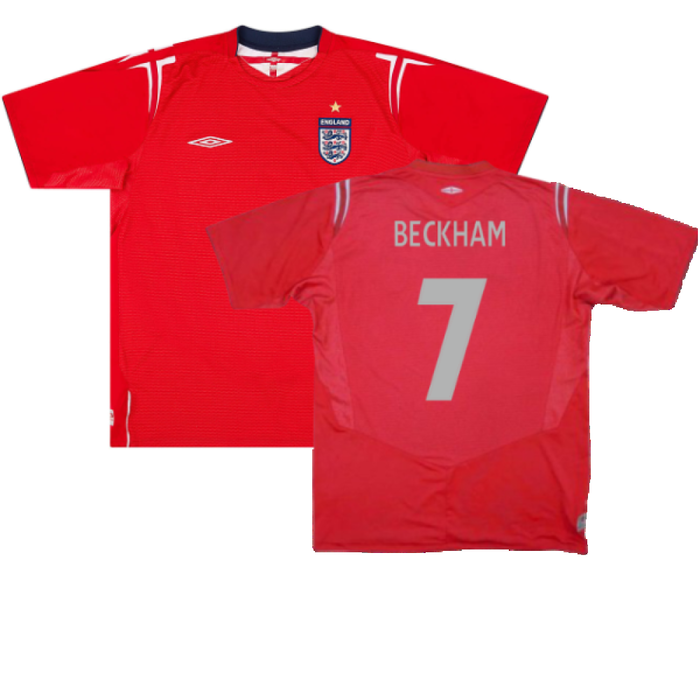 England 2004-06 Away Shirt (M) (Good) (Beckham 7)