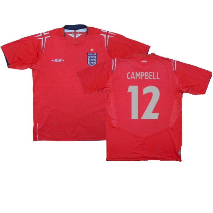 England 2004-06 Away Shirt (L) (Excellent) (CAMPBELL 12)