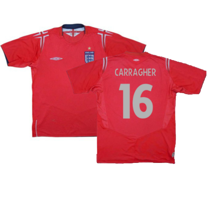 England 2004-06 Away Shirt (XL) (Very Good) (Carragher 16)