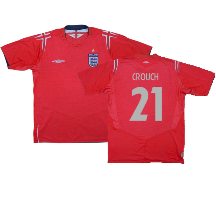 England 2004-06 Away Shirt (L) (Excellent) (CROUCH 21)