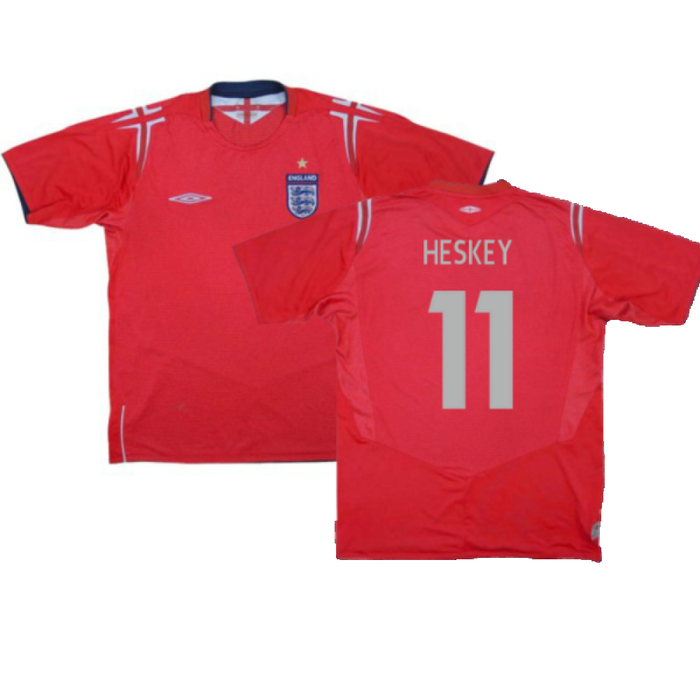 England 2004-2006 Away Shirt (Excellent) (Heskey 11)