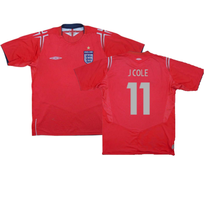 England 2004-06 Away Shirt (L) (Excellent) (J COLE 11)