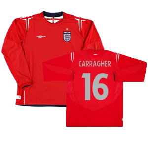 England 2004-2006 Away L/S Shirt (L) (Excellent) (Carragher 16)_0