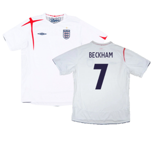 England 2005-07 Home Shirt (XXL) (Excellent) (BECKHAM 7)_0