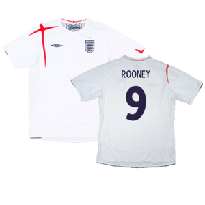 England 2005-07 Home Shirt (XXL) (Excellent) (ROONEY 9)_0