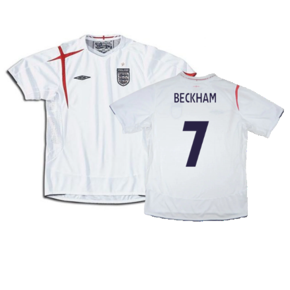 England 2005-2007 Home Shirt  (XL) (Excellent) (BECKHAM 7)_0