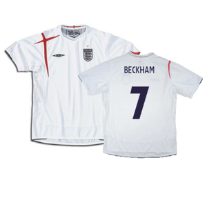 England 2005-2007 Home Shirt (XL) (Good) (BECKHAM 7)_0