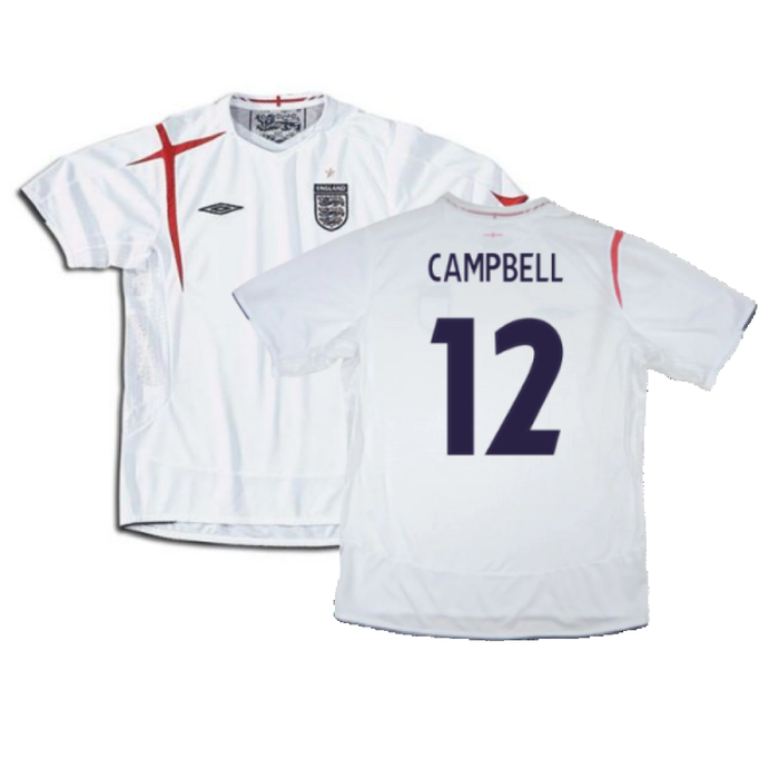 England 2005-2007 Home Shirt (XL) (Excellent) (CAMPBELL 12)