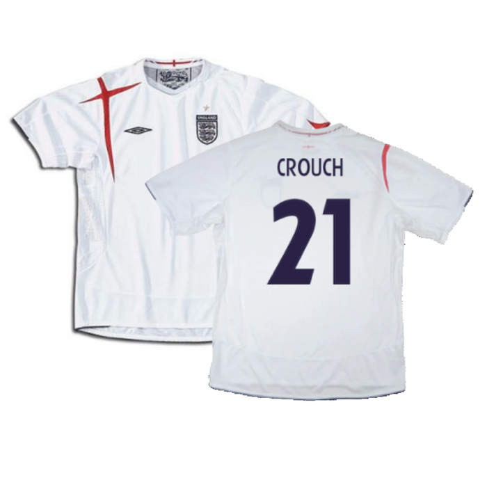 England 2005-2007 Home Shirt (XXL) (Very Good) (Very Good) (CROUCH 21)