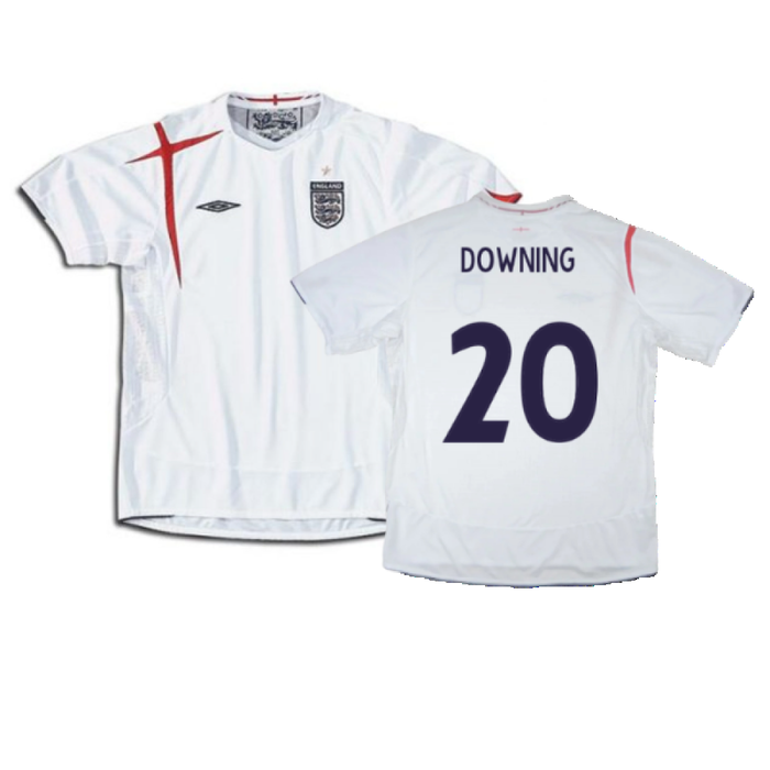 England 2005-2007 Home Shirt (XL) (Good) (DOWNING 20)