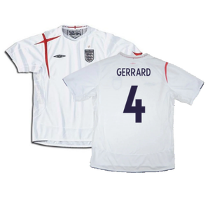 England 2005-07 Home Shirt (XL) (Excellent) (GERRARD 4)_0