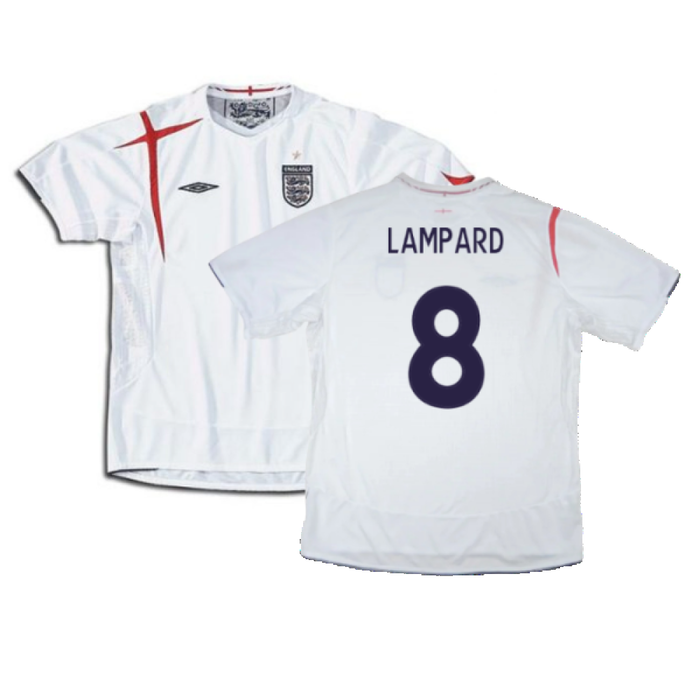 England 2005-2007 Home Shirt (XXL) (Very Good) (Very Good) (LAMPARD 8)