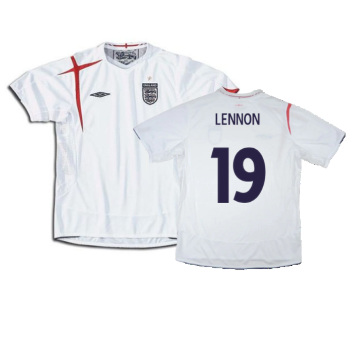 England 2005-2007 Home Shirt (XL) (Good) (LENNON 19)
