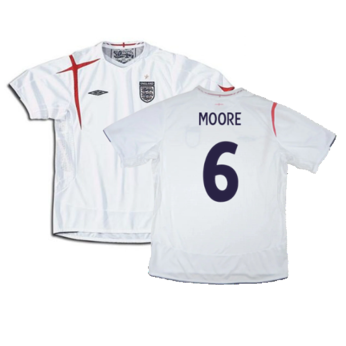 England 2005-2007 Home Shirt (L) (Very Good) (MOORE 6)