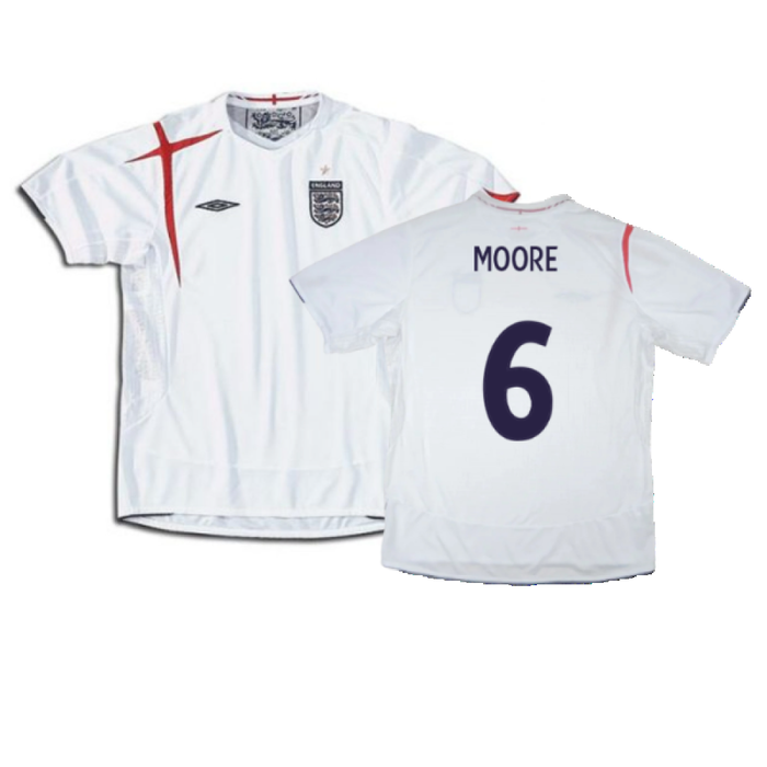 England 2005-2007 Home Shirt  (XL) (Excellent) (MOORE 6)