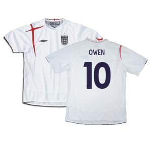 England 2005-07 Home Shirt (XL) (Excellent) (OWEN 10)_0
